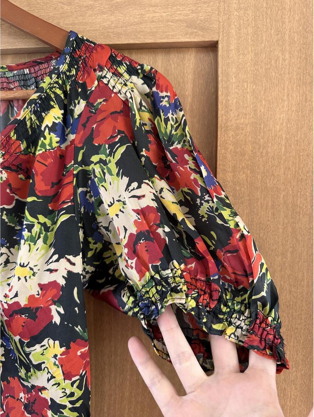 The GREAT. The Ponder Top in Hidden Garden Floral Red Women’s size 0 (US XS) - Picture 4 of 15